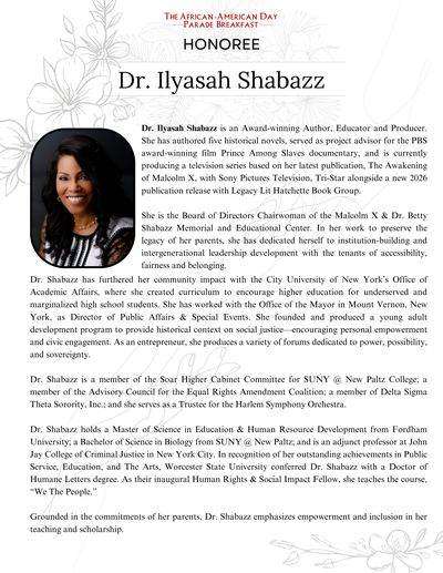 Dr. Ilyasah Shabazz
